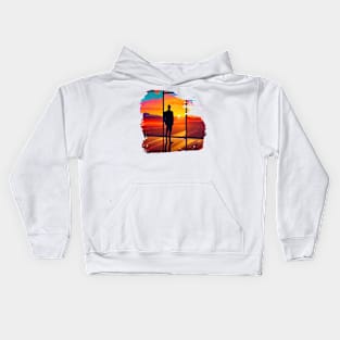 Portrait of a Beautiful View Kids Hoodie